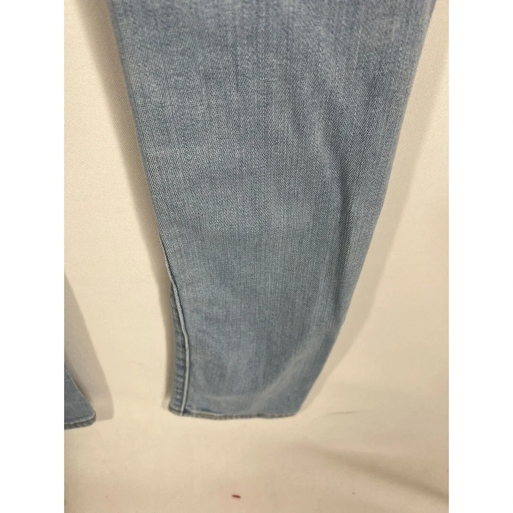 Levis 711 Skinny‎ Jeans Womens 31 Faded Light Blue Denim Red Tab